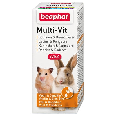 Beaphar multivitamine voor knaagdieren en konijnen 20 ml