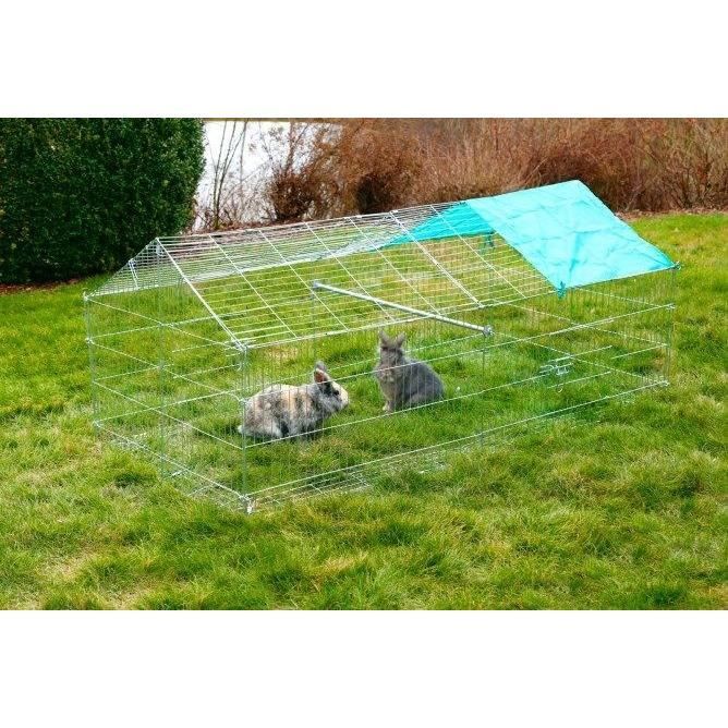 Buitenverblijf voor knaagdieren - KERBL - Anti-ontsnapping - 180 x 90 x 75 cm