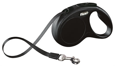 Flexi rollijn Classic tape zwart S 5 mtr