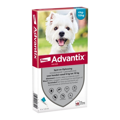 ELANCO ADVANTIX SPOT-ON 100/500 4-10 kg - 4 pipetten