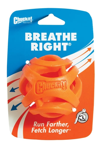 CHUCKIT BREATHE RIGHT apporteerbal oranje 7 cm