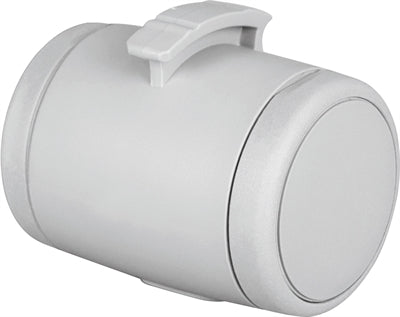 Flexi poepzak/snackdoosje lichtgrijs 5 x 5 x 7 cm