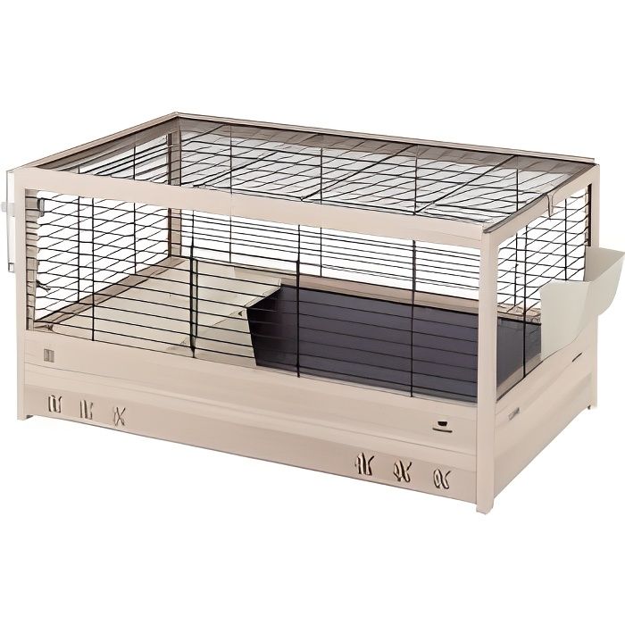 FERPLAST-kooi ARENA 80 voor cavia's - Noors grenen hout - FSC-gecertificeerd - 82 x 52 x 45,5 cm
