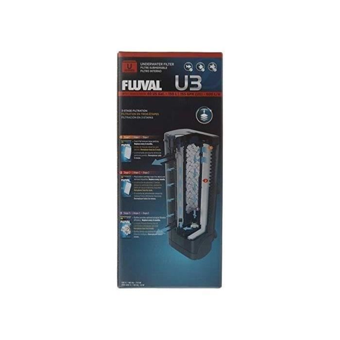 Binnenfilter U3 Max Flow 600 L/h voor aquarium