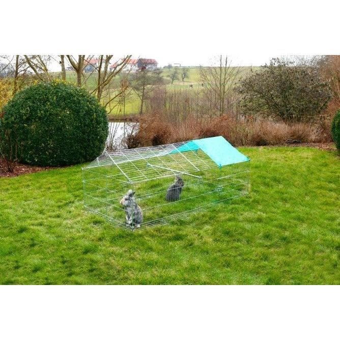 Buitenverblijf voor knaagdieren - KERBL - Anti-ontsnapping - 180 x 90 x 75 cm